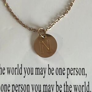 Beautiful Letter N Necklace